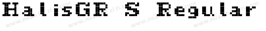 HalisGR S Regular 8字体转换